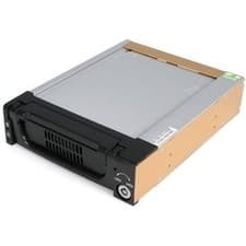 Image of Startech Aluminum Black Sata Hard Drive Drawer Storage Mobile Rack Black 1 X Hdd