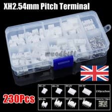 Image of 230Pcs 2p 3p 4p 5pin 2.54mm Pitch Terminal XH2.54 Terminal Connector Kit