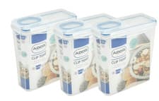 Image of Addis Clip Tight Easy Pour Cereal Food Storage Container 3.7L Tall Rectangle