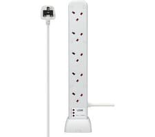 Image of LOGIK L10W4S18 Surge Protected 10-socket Extension Lead - 4 m