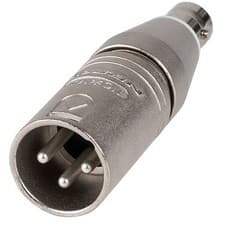 Image of Neutrik NA2MBNC 3 Pin XLR Male to BNC Socket Adapter