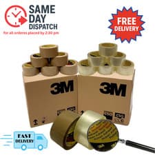 Image of 3M Scotch® 371 Packaging Tape – 48mm x 66m Clear - Pack of 12