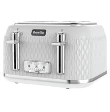 Image of Breville VTT911 Curve 4 Slice Toaster White