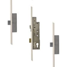 Image of FULLEX Crimebeater 44mm Lever Operated Latch & Deadbolt Twin Spindle - 2 Dead Bo