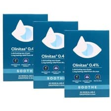 Image of Clinitas Preservative Free Lubricant Eye Drops 30 x 0.5ml, White ,Pack-3