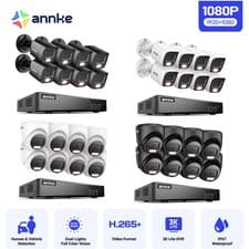 Image of ANNKE 1080p CCTV System 2MP Security Camera 5MP 8CH H.265+ DVR Remote Access Kit