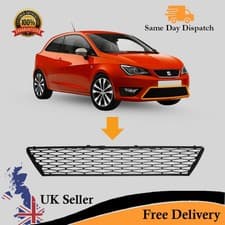 Image of FRONT BUMPER LOWER CENTRE GRILLE FOR SEAT IBIZA 6J0853667C9B9 (2012-2017)