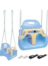 Image of Kids Outdoor Play Secure Baby Swing 3In1 Toddler Swing Set Anti Flip