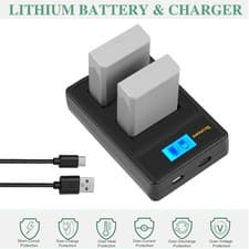 Image of 2X NB-10L Battery For Canon G1X, G3X, G15, G16, SX40 HS, SX50 HS,SX60 HS+Charger