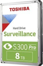 Image of Toshiba S300 Pro 8TB Surveillance Hard Drive 3.5" 7200 RPM SATA 6Gb/s 256MB