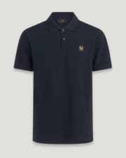 Image of Belstaff Mens Designer Shirt Short Sleeved Cotton Pique Polo T Shirt Patch Logo