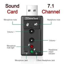 Image of External Virtual USB 7.1 Channels Stereo Sound Card Audio Adaptor Converter