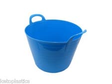 Image of 42 L BLUE FLEXI TUB / BUCKET / CONTAINER / STORAGE FOR HOME AND GARDEN