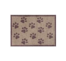 Image of Turtle Mat Multi Grip Dirt Trapping Doormat in Small Paws Brown 40cm x 60cm