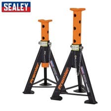 Image of Sealey AS6O Axle Stands (Pair) 6tonne Capacity per Stand (Orange) 12 Tonne