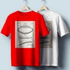 Image of NFL Football Vintage T-Shirt – Ball Figure Graphic | Unisex Heavy Cotton