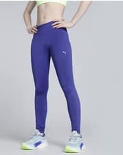 Image of PUMA Training Hw Pocket Tight Leggings Women's Size S Colour Lapis Lazull Purple