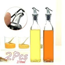 Image of Oil & Vinegar glass bottle 2pcs set Choose Size Aminno