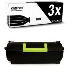 Image of 3x Toner replaces Lexmark 62D2H00 622H