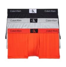 Image of NWT Calvin Klein. Sz 2XL. 1996. 3 Pack. Micro Low Rise Trunk. Red. MSRP $49.50