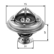 Image of Gates TH24582G1 Coolant Thermostat Fits Daihatsu Toyota