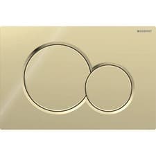 Image of Geberit Sigma01 Dual Flush Plate Fine Brass 115.770.DT.5