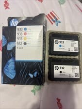 Image of Genuine HP 932/933 Ink Cartridge Set – Black Cyan Magenta Yellow – Box Ripped