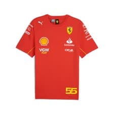 Image of Scuderia Ferrari F1 Team 2024 Sainz Tee Mens - Burnt Red