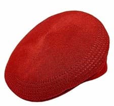 Image of KANGOL Hat 504 Tropic Ventair Flat Cap 0290BC Summer Red Sizes: S - XL