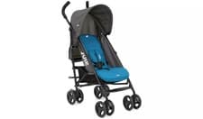 Image of Joie Nitro E Pushchair Stroller Lightweight Umbrella Pram Travel Buggy Blue UK