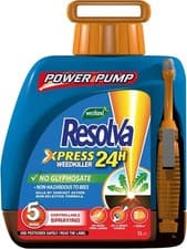 Image of Resolva Xpress 24H Weedkiller Power Pump Safe for Bees Ready to Use 5L