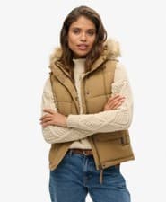 Image of Superdry Womens Everest Faux Fur Gilet