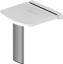 Image of AKW Onyx Compact Fold-up Shower Seat White Shower Seat