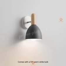 Image of Modern LED Wall Sconce E27 Bedside Lamp Adjustable Reading Mounted Light