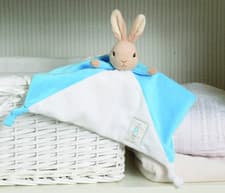 Image of Peter Rabbit Comfort Blanket Beatrix Potter Snuggle Comforter Toy, PERSONALISE!