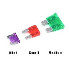 Image of 2 - 40Amp Mini Small Medium Blade Fuses Boxed Car Van Bike Micro Fuse Standard