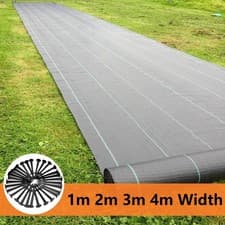 Image of Heavy Duty Weed Membrane Weed Control Fabric Barrier Suppressant Garden + Pegs