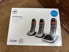 Image of BT 4600 Big Button Cordless DECT Phones with Answering Machine - 3 Pieces - New