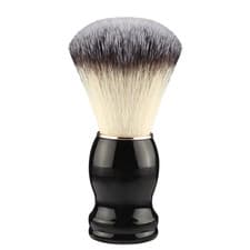 Image of Mens Traditional Natural Bristle Shaving Brush Wooden Handle Barber Hair Beard