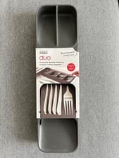 Image of Joseph Joseph Duo Drawer Compact Grey Cutlery Organiser
