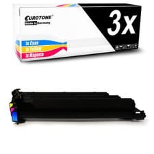 Image of 3x Cartridge Replaces Konica Minolta TN-210 TN210 TN-210C TN-210M