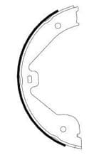 Image of Rear Brake Shoe Set Fits Audi Land Rover Mercedes Porsche VW Textar 91062400