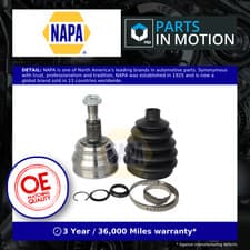 Image of CV Joint fits VW BORA 1J2 Front Outer 98 to 13 C.V. Driveshaft NAPA 1H0498099A