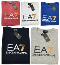 Image of EMPORIO ARMANI EA7 BRAND NEW SHORT SLEEVE CREW NECK BIG LOGO T-SHIRT