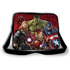 Image of MARVEL AVENGERS AGE OF ULTRON GYM UNI SCHOOL MESSENGER BAG THOR IRON MAN HULK