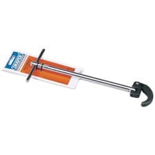 Image of Draper Adjustable Basin Wrench Chrome Plated Solid Steel Handle 40mm Capacity