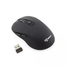 Image of Ergonomic Wireless Mouse Black 1600 Dpi 6 Buttons Rf 2.4ghz