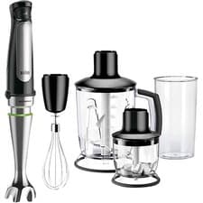 Image of Braun MultiQuick 7 Hand Blender 1000W with Jug, Beaker, Chopper & Whisk - Black