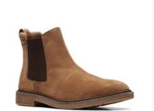 Image of Clarks Clarkdale Hall Men’s Cognac SUEDE Chelsea Boots Uk Size 8.5 G EUR 42.5