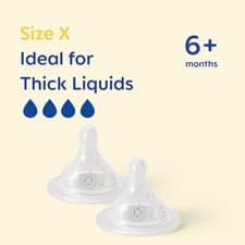 Image of MAM Cross-Cut Teats, Suitable for 6+ Months, Bottle Teats with SkinSoft